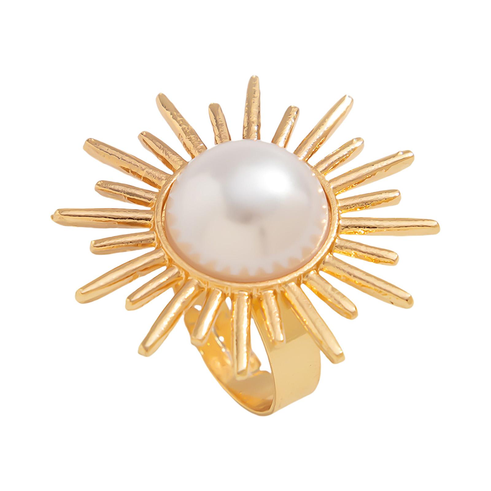 

Metal Statement Ring Irregular Hammered Detailing Finger Ring Adjustable Open Band Alloy Fashion Jewelry Gift For Her E