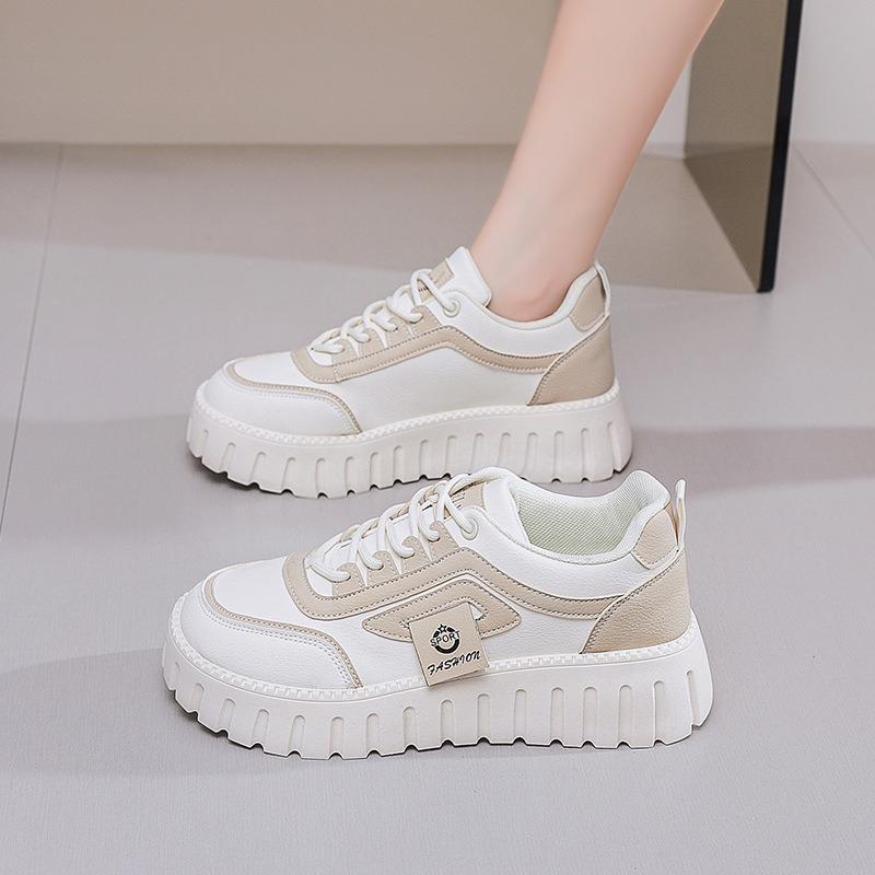 Little White Shoes Women's New Autumn Student Versatile Casual Trendy Shoes Thick Baseplate Shoes Women ZY12270