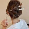 Modern Hanfu Style Acetate Hair Forks New Chinese Style Fan-Shaped Hair Pin  Easy Bun Maker