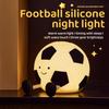 Wiederaufladbare Neuheit Fußball Silikon Nachtlicht 3 Stufen Dimmbar Schlafzimmer Kinderzimmer Nachttischlampe für Raumdekoration