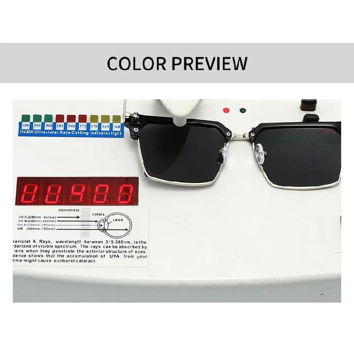 Fashion TR90 Round Big Frame Myopia Optical Prescription Gray Sunglasses For Women Men Driving Fishing Retro Sunglasses 0 To-6.0