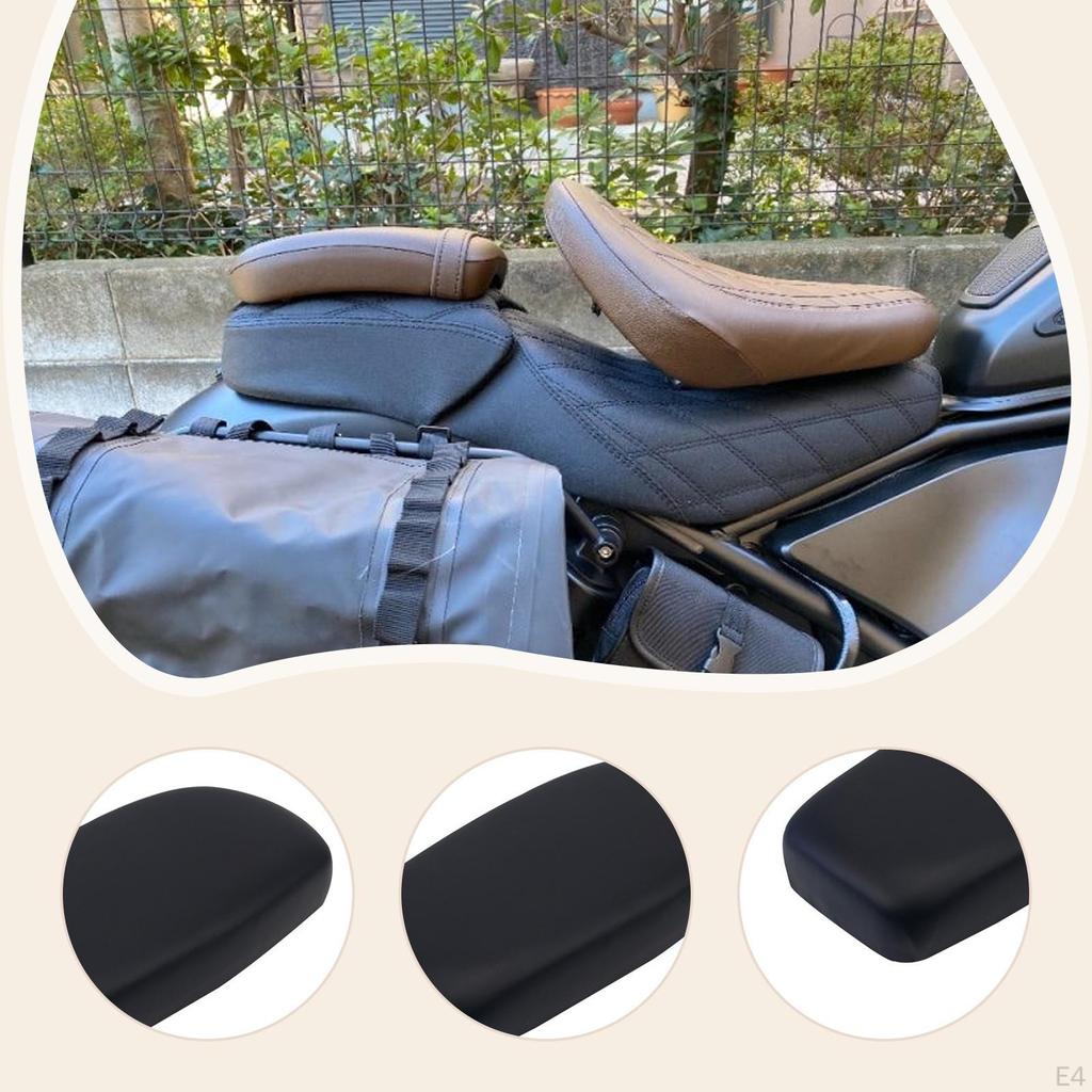 Rear Rack Padded Saddle Cushion PU Leather Quick Installation for Adults Kids with Mounting Screws