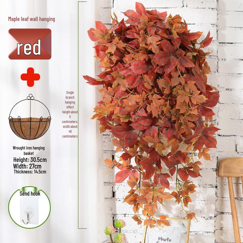 Artificial Flower Vine Indoor Wall Hanging - Green Trailing Plant Décor