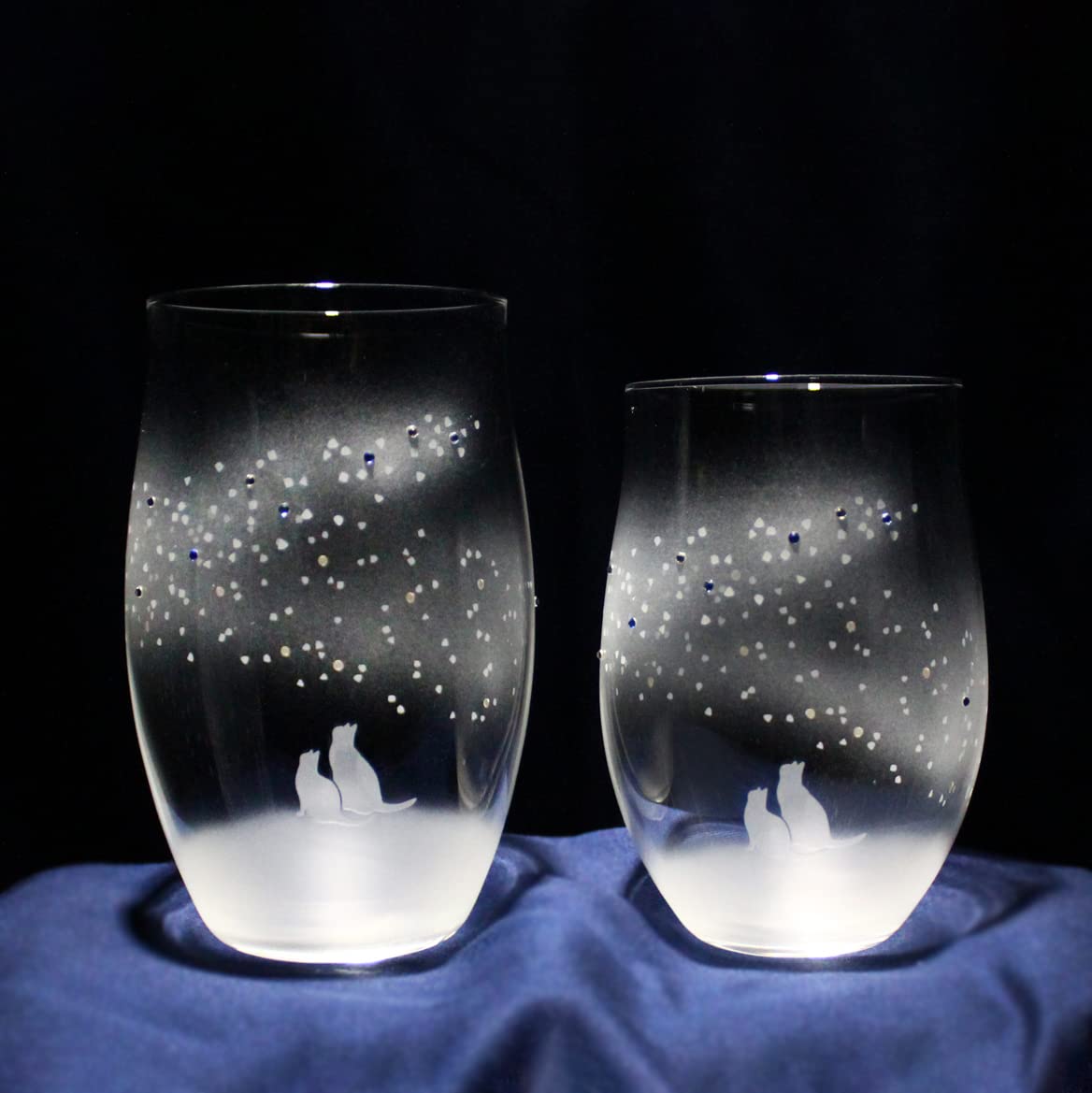 

Набор стаканов Atelier Kies с мотивом кошки Молочный L 360 мл M 270 мл (Blue Way, + Пара)