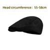 Solid Color Beret Hat Warm Peaked Caps New Forward Cap  Autumn