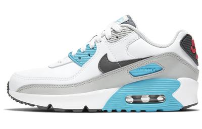 Air Max 90 Leather White Chlorine Blue GS CD6864-108