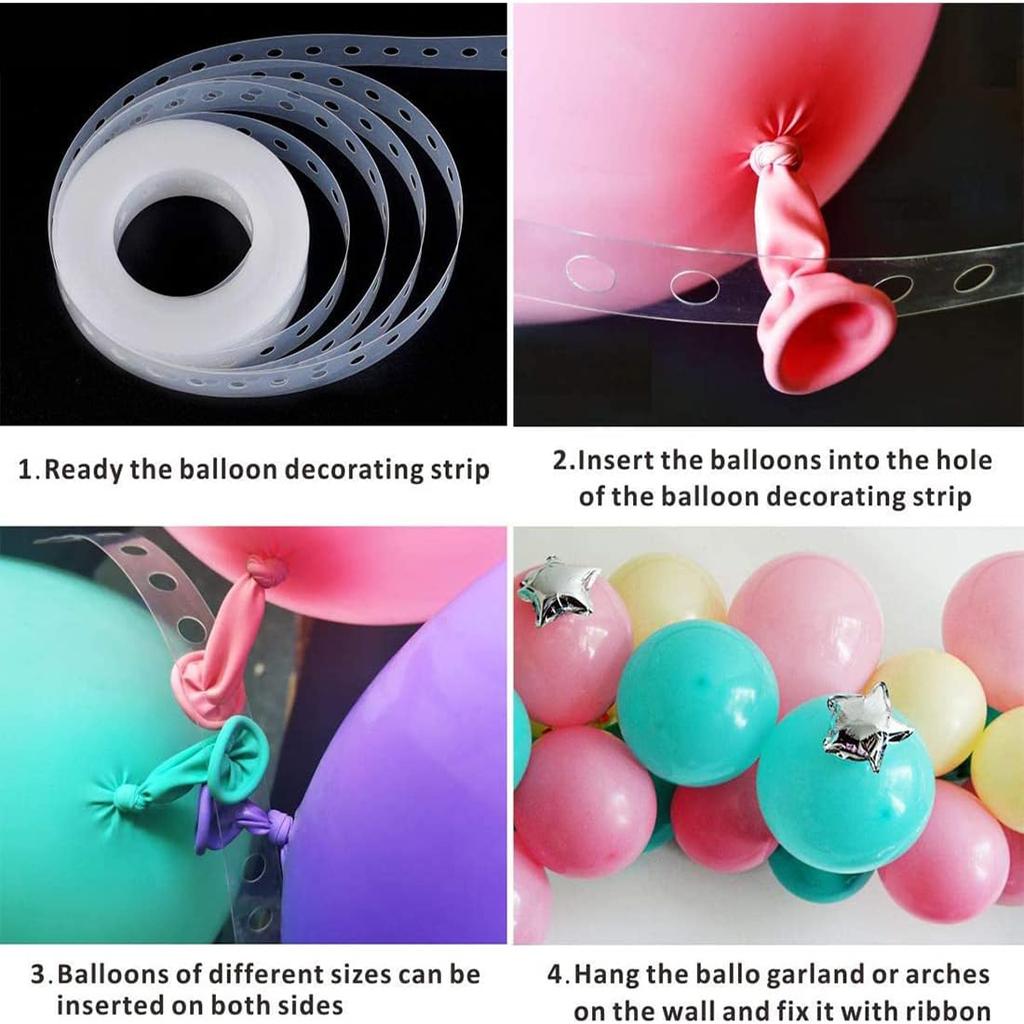 Pink colored balloon arch wreath set, cute ice cream themed macaron balloon set for birthday party shower party decoration