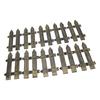 10pcs Miniature Fence Lifelike Rustic Decorative Plastic Small Fence Ornament for Hotel Shopping