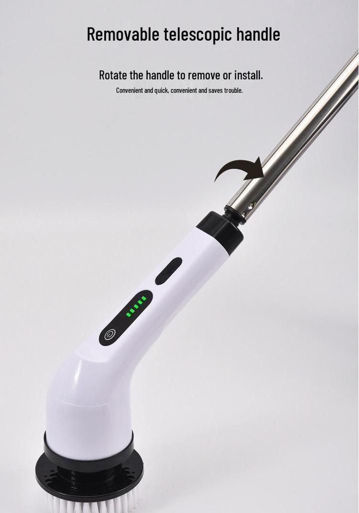 Multifunction Electric Cleaning Brush: Adjustable Nine-in-One for Bathroom & Glass
