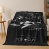2026 Top Gun Tom Cruise Fighter Sign Art Flannel Blanket,Cozy Soft Throw Blanket for Home Bedroom Bed Sofa Picnic Office Cover