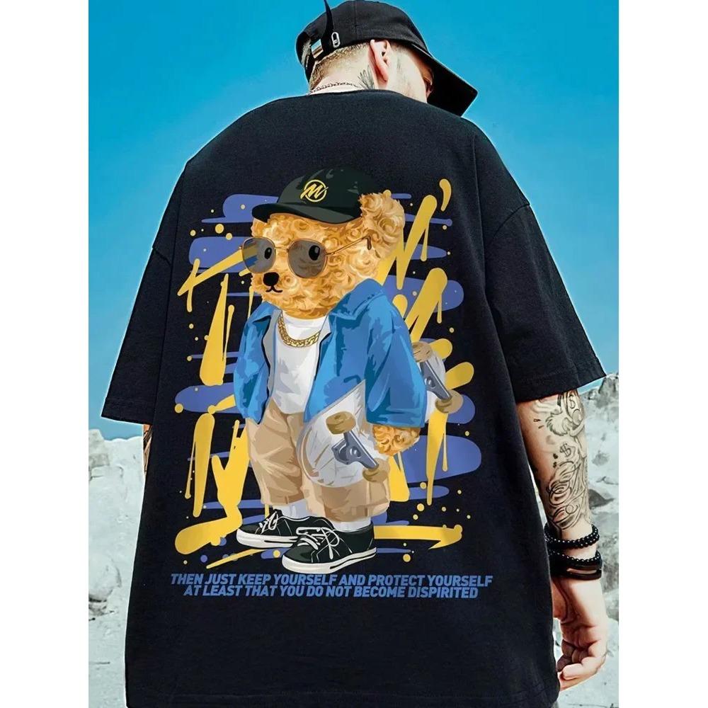 

Летняя новая повседневная свободная футболка с короткими рукавами, мужская модная свободная футболка с принтом, большой размер 8XL, хип-хоп, парная одежда, короткий рукав, хлопковый топ XXXXXL золотой