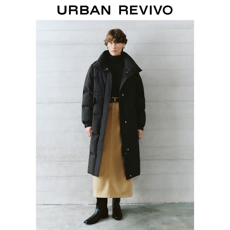 

UR Женский элегантный длинный пуховик со стойкой S