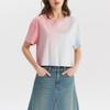 Levis Comfortable Gradient Embroidered Logo Short Sleeve T-Shirt Women T-Shirts 002YS-0001