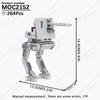 MOOXI Star Wars Mech Veicolo Cannone Carro Armato Armi Nave da Trasporto Soldati Modello Mattoncini Fai da Te Blocchi da Costruzione Assemblati Giocattolo per Bambini