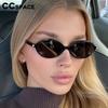 Fashion Retro Oval Sunglasses Women‘s Sun Glasses Lady Small Steampunk Eyeglasses Vintage Gradient UV400 Travel Shades Women