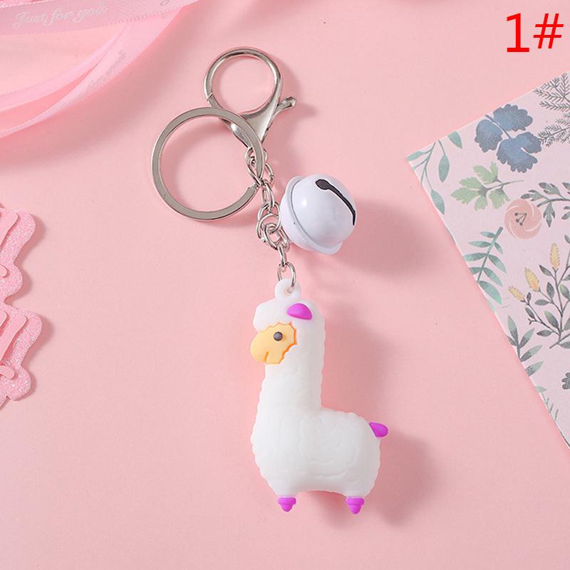 Cartoon Alpaca LED Keychain With Sound Pendant Flashlight Kid Gift Keyring Bag Cartoon Alpaca LED Keychain With Sound Pendant Flashlight Kid Gift Keyring Bag