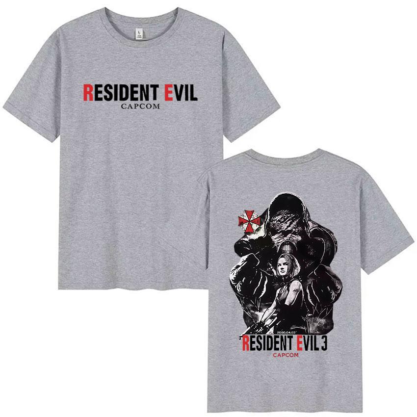 CAPCOM Game Resident Evil Graphic T Shirt Unisex Women Vintage Fashion Short Sleeve Tshirt Casual 100 Cotton Summer Streetwear