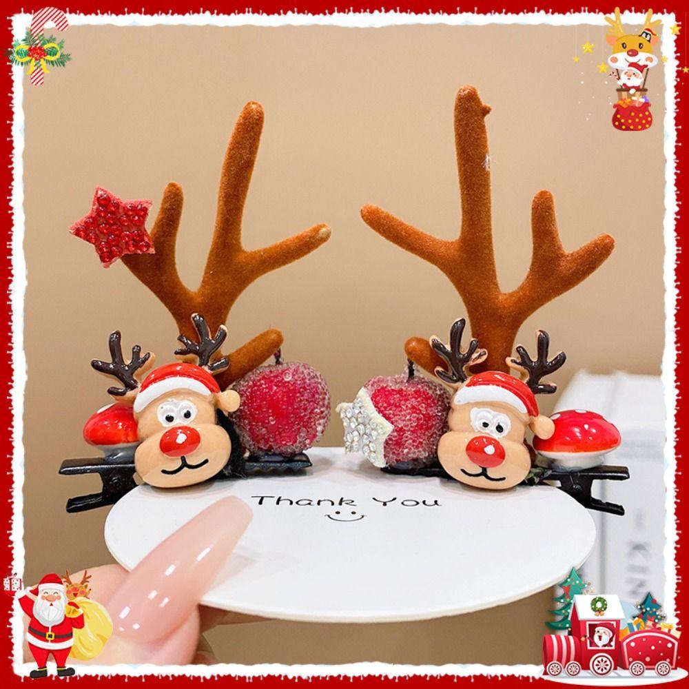 Frohe Weihnachten Dekor Kinder Hirschgeweih Haarspange Weihnachtskostüm Dress Up