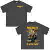 French Rapper Laylow Mercy Graphic Print T Shirts Unisex Women Hip Hop Fashion Pop Music Tshirts Vintage Tees Oversized Streetwear