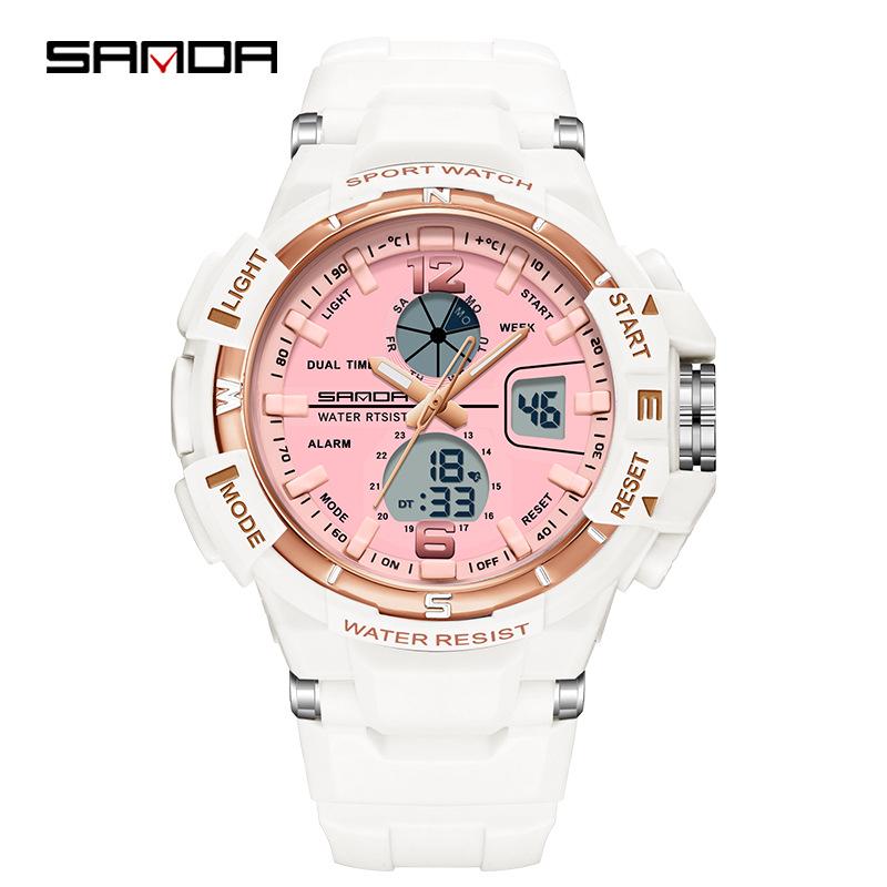 Sanda Multifunction Luminous Waterproof Sports Watch for Outdoor Activities