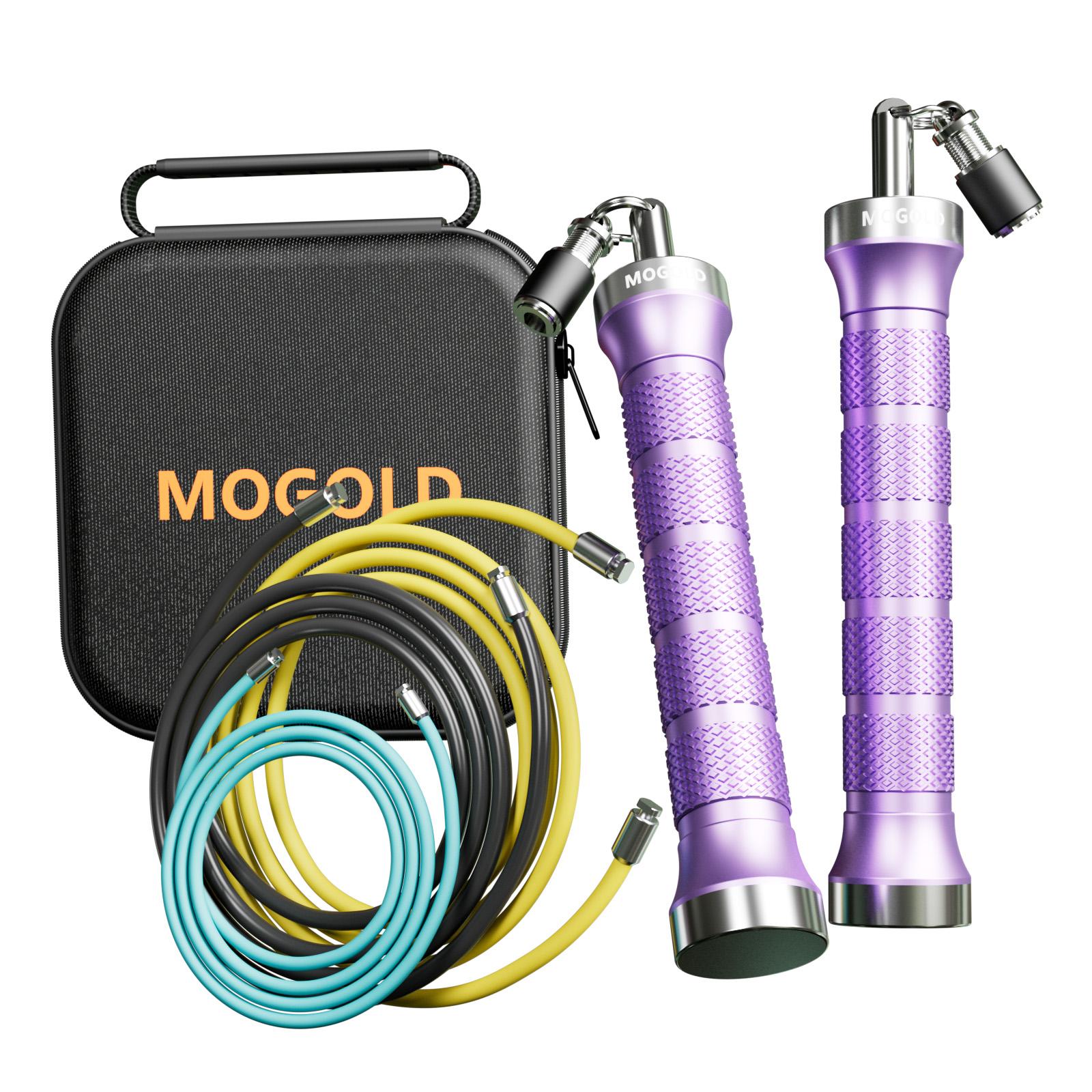 Mogold Pro Springseil: Schnellverschluss, Hochgeschwindigkeits-Staufreie Lager, Rutschfester Griff – Steigern Sie Geschwindigkeit & Gewichtsverlust