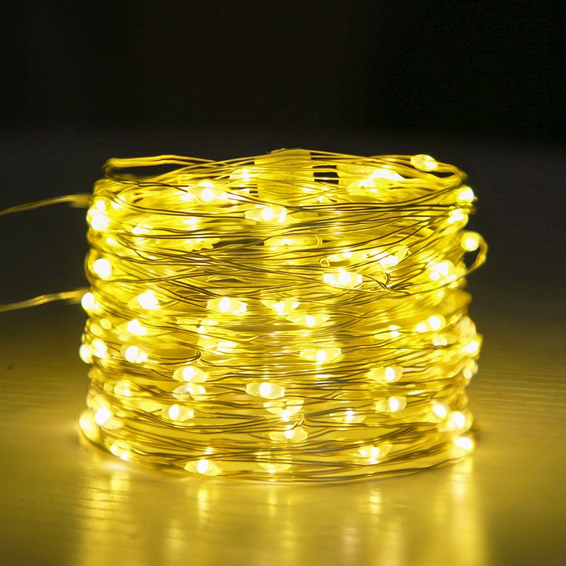 LED Solar Copper Wire String Lights for Indoor/Outdoor Holiday Decoration