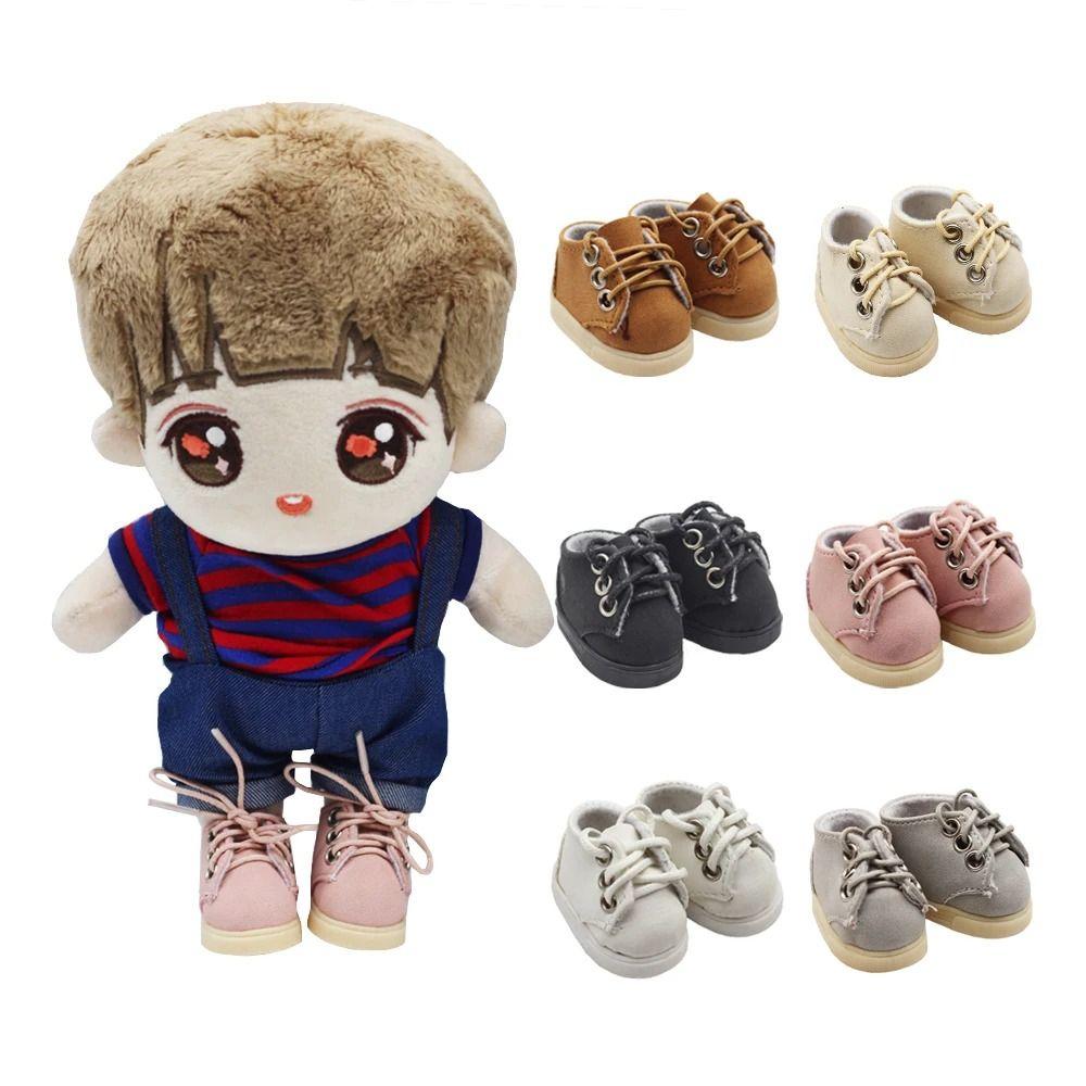 

1 Pair PU Doll Mini Sports Shoes Sports Shoes Doll Clothes Shoe Labubu Pendant бежевий