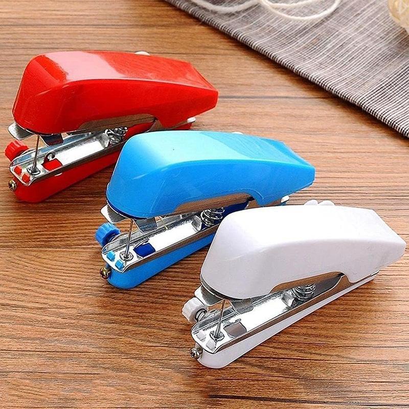 1PC Portable Mini Handheld Sewing Machine Lightweight Home Use & Travel Embroidery Tool Mend Clothes Practical Sewing Tools TMZ