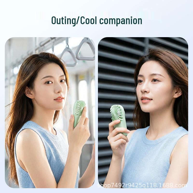 

High-Speed Mini Portable Air Cannon Fan for Home and Outdoor, Handheld with Customizable Logo Option X30 Mini Fan Ice Green