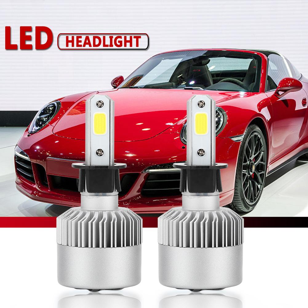 2Pcs Car Running Lamp H7 H1 H3 LED Driving Lights 9000LM 72W 6500K for Car Truck