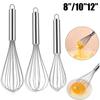 8"10"12" Egg Whisk Stainless Steel Kitchen Wire Balloon Whisk Milk Cream Butter Beater Mixer Manual Stirring Baking Mixing Tools