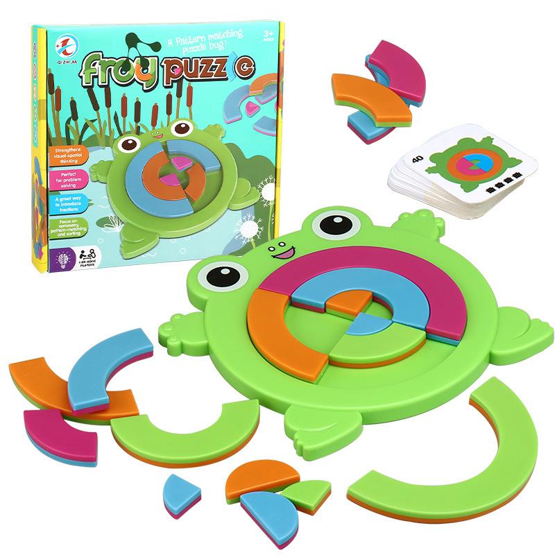 Steam Frog Building Block Puzzle Game 22031 Children Puzzle Table Games Parent-Child Interaction