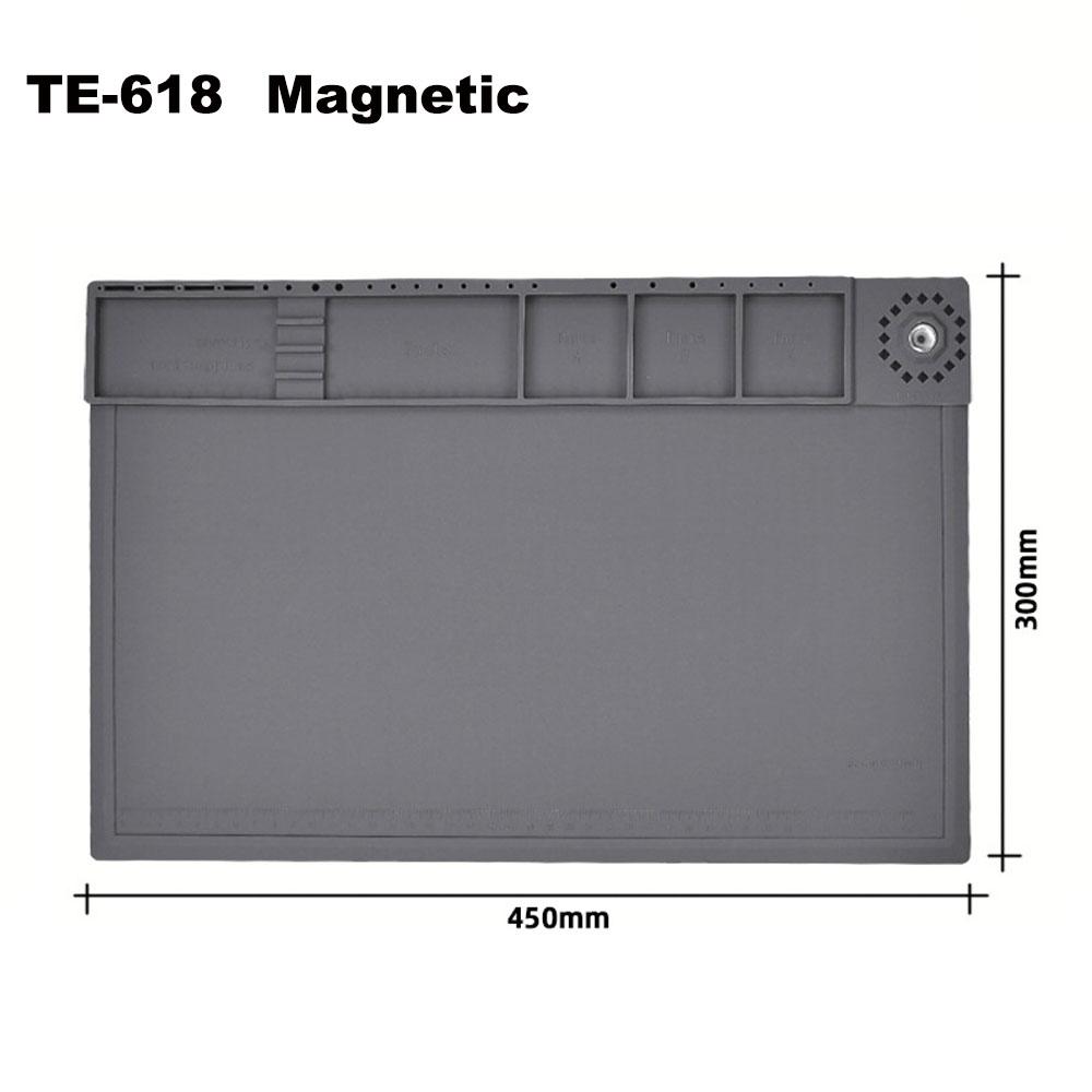 Magnetic Silicone Repair Pad with Screw Position Insulation for Phone Tablet Motherboard Soldering Station Work Hot Air Gun Pad