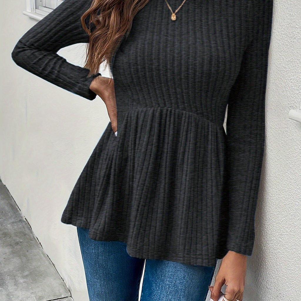 Autumn Winter Versatile Long Sleeve Maternity Pullover Dress