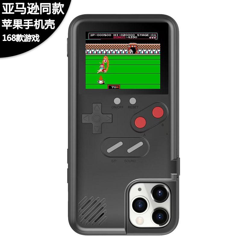 Retro Game Console Phone Case IPhone 12 To 16 Series Full Cover ABS Shell With Color Screen