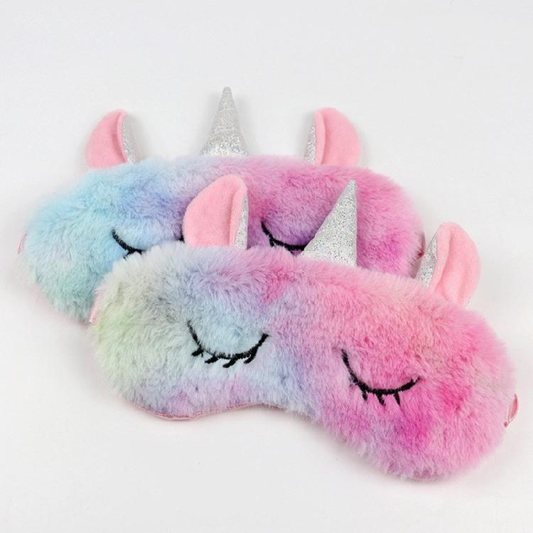 Animal Travel Pillow Comfortable Neck Pillow with Unicorns Eye Mask for Business