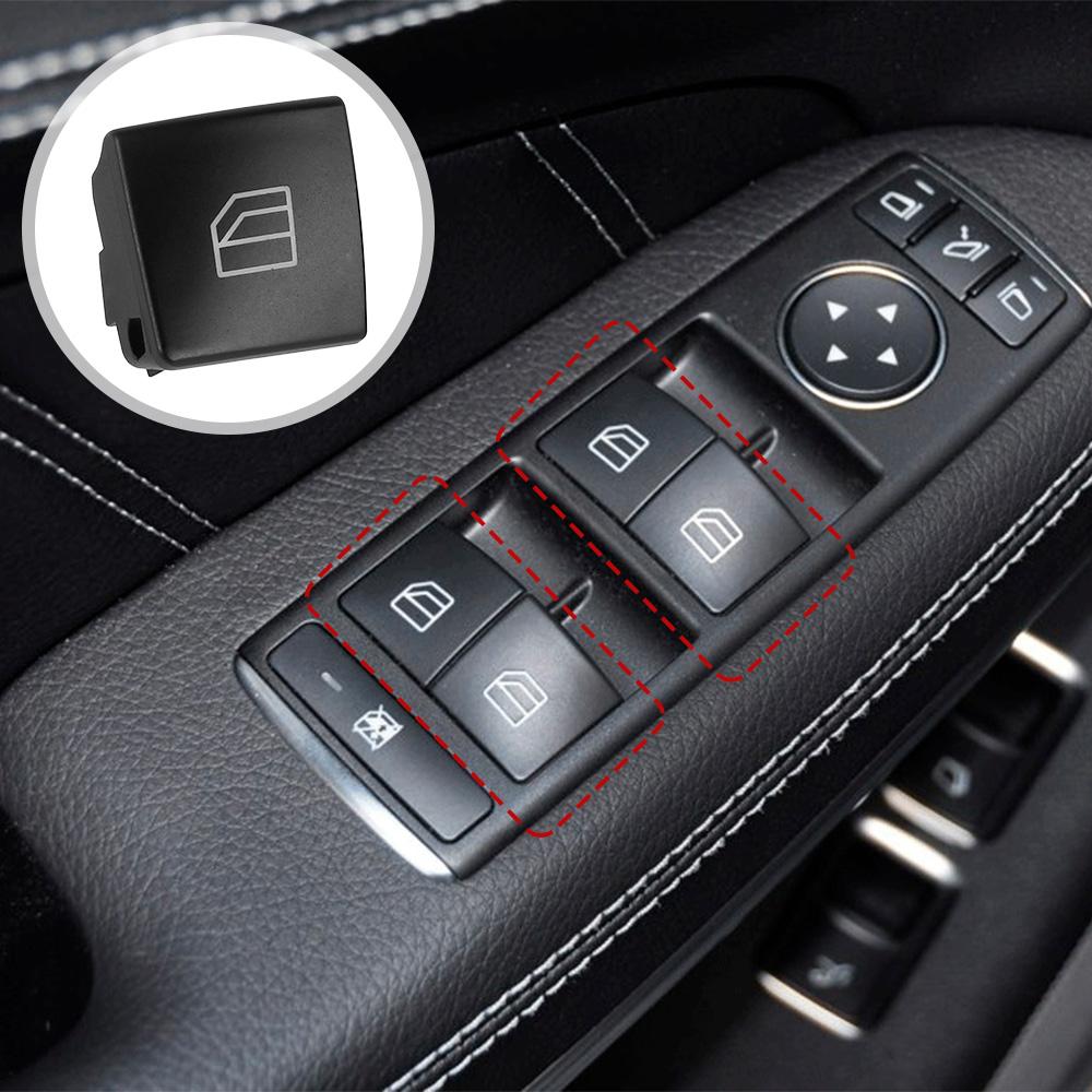 2Pcs Window Switch Button Cover for Mercedes-Benz C-Class (W204) 2008-2012 for Mercedes-Benz E-Class (W212) 2010-2012 Car Parts