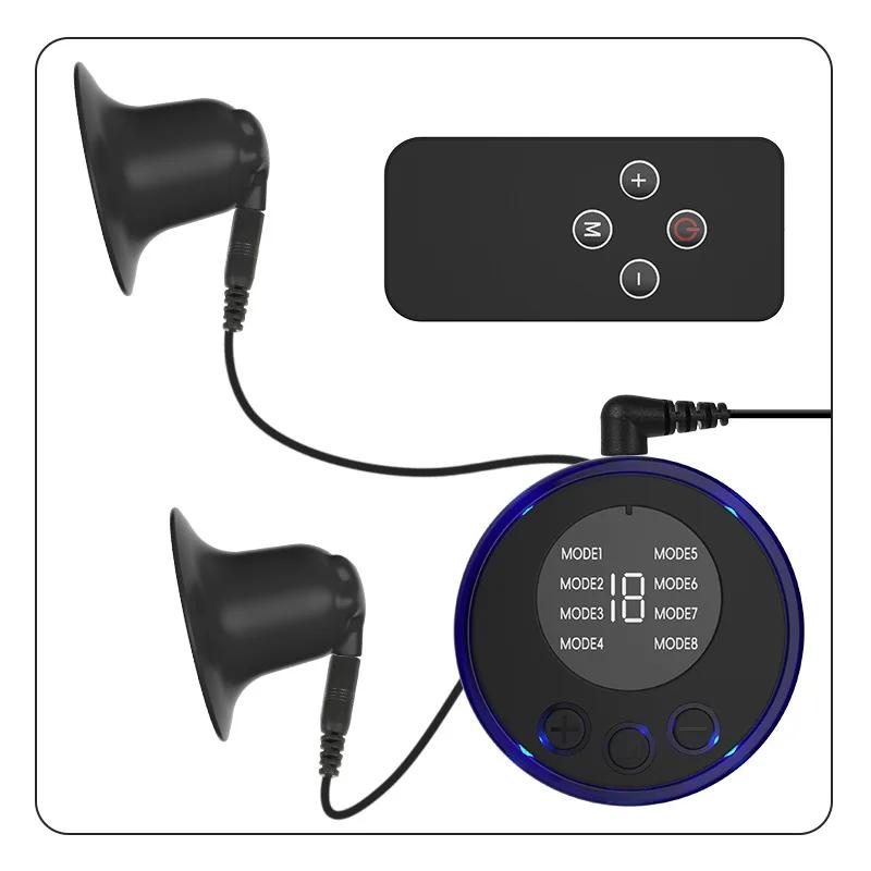 Succhiamanubrio Elettrico per Capezzoli Allargatore Morsetto per Capezzoli Pompa per Figa Clip per Clitoride Sottovuoto Stimola Allargatore del Seno Sextoy Per Donne Uomini SM