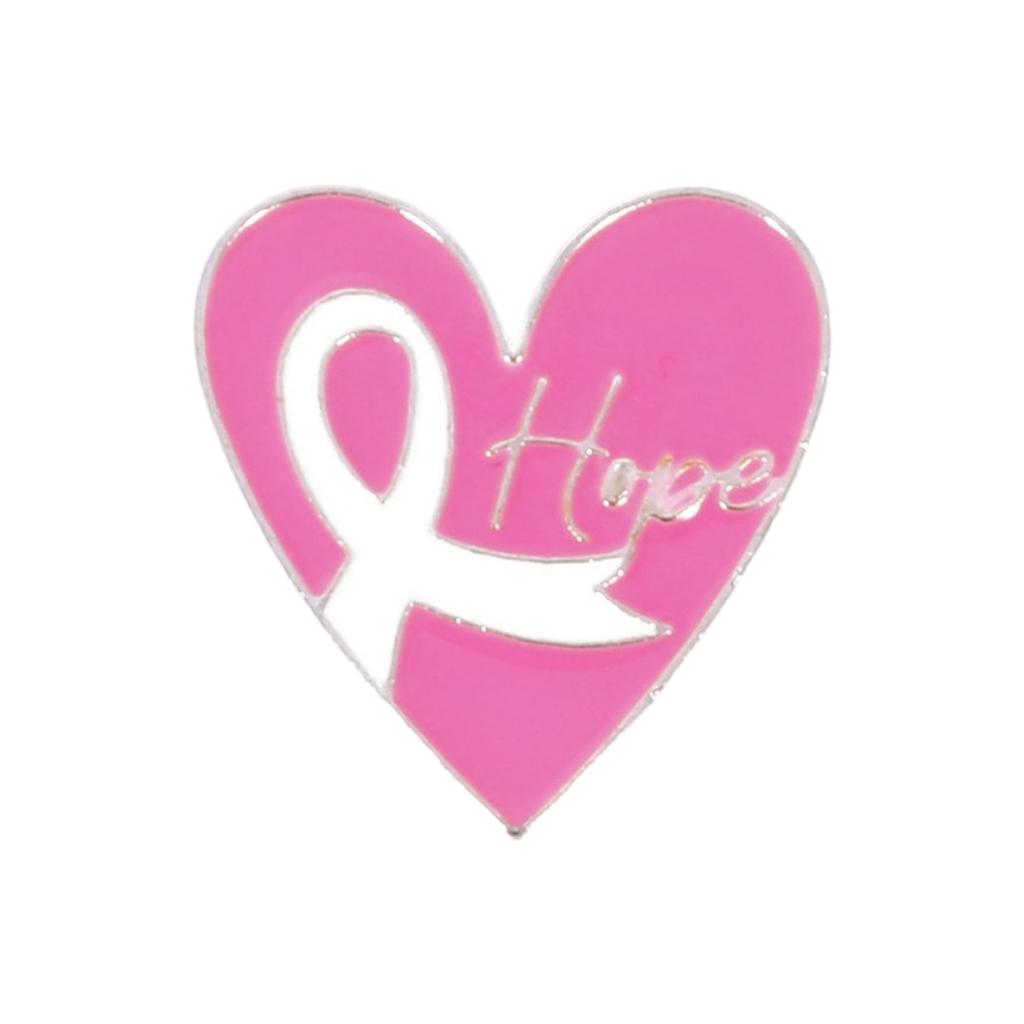 Elegant Breast Cancers Awareness Ribbon Brooch Sweater Lapel Pin for Women and Girls Clothes Decoration Accessories