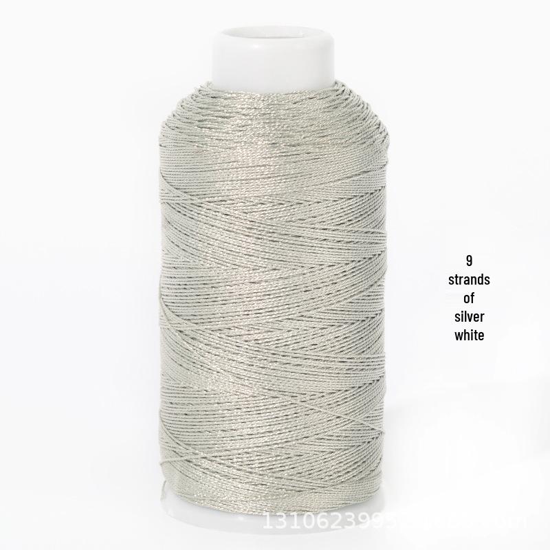 Multi-Strand Gold & Silver Weaving Thread for Colored Bracelets
