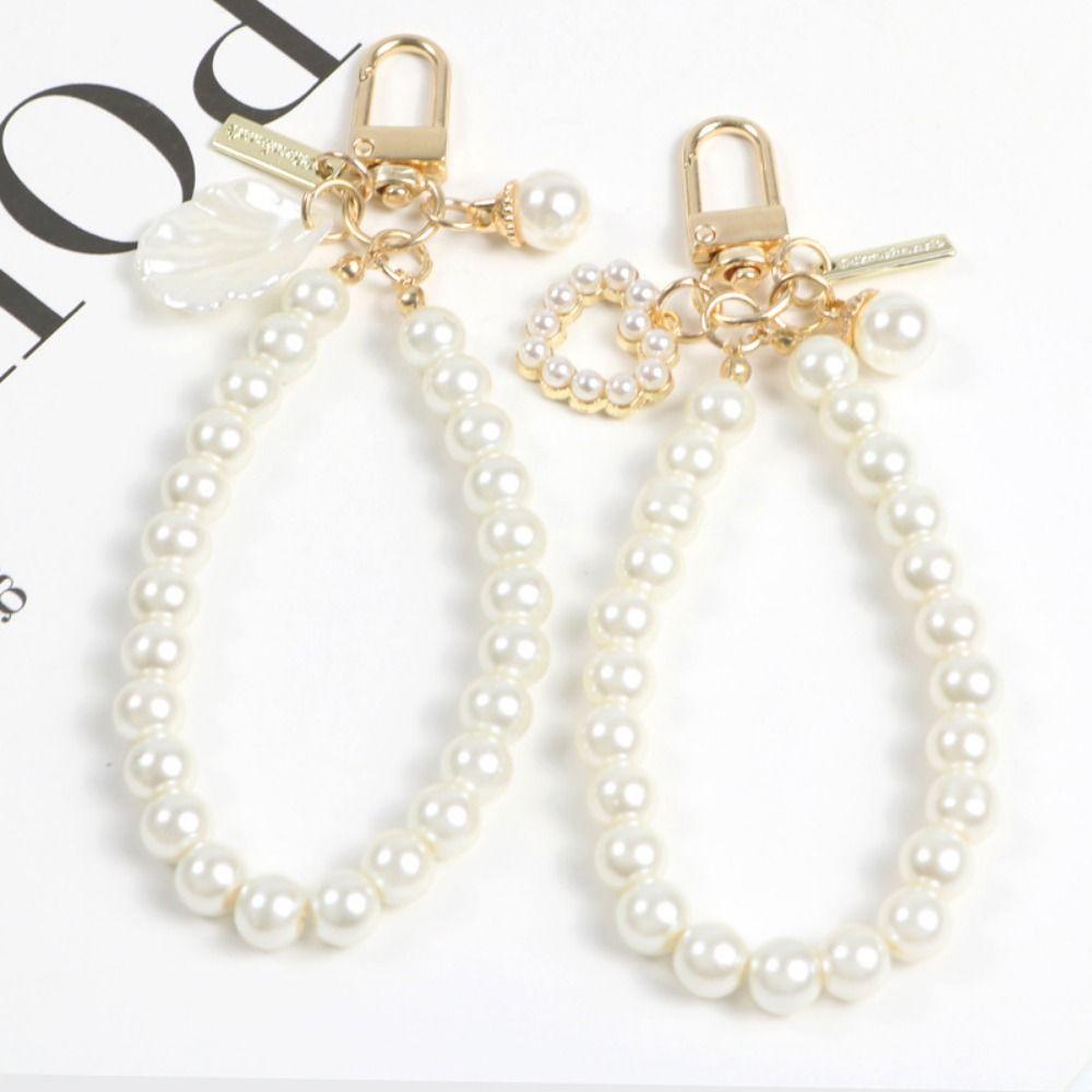 Shell Cell Phone Strap Pearl Phone Wrist Strap Fashion Mobile Phone Lanyard  Phone Accessories
