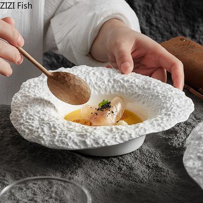 Kreative Rock Muster Dessert Platte Keramik Platte Restaurant Wichtigsten Gericht Lebensmittel Dekoration Platte Home Hotel Küche Steak Geschirr