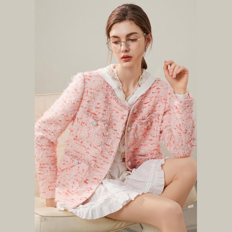 Bailuyu Chic Contrast Trim Spring Jacket M