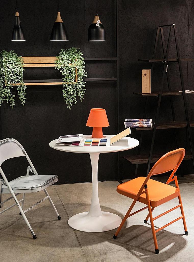 ROUND WHITE TABLE Skinny for the Dining Room MODERN