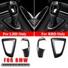 2IN1 ABS Schalthebel Panel Abdeckung Zierrahmen Carbonfaser-Textur Für BMW 1 2 3 4 Serie F20 F21 F22 F23 F30 F31 F32 F36 F34