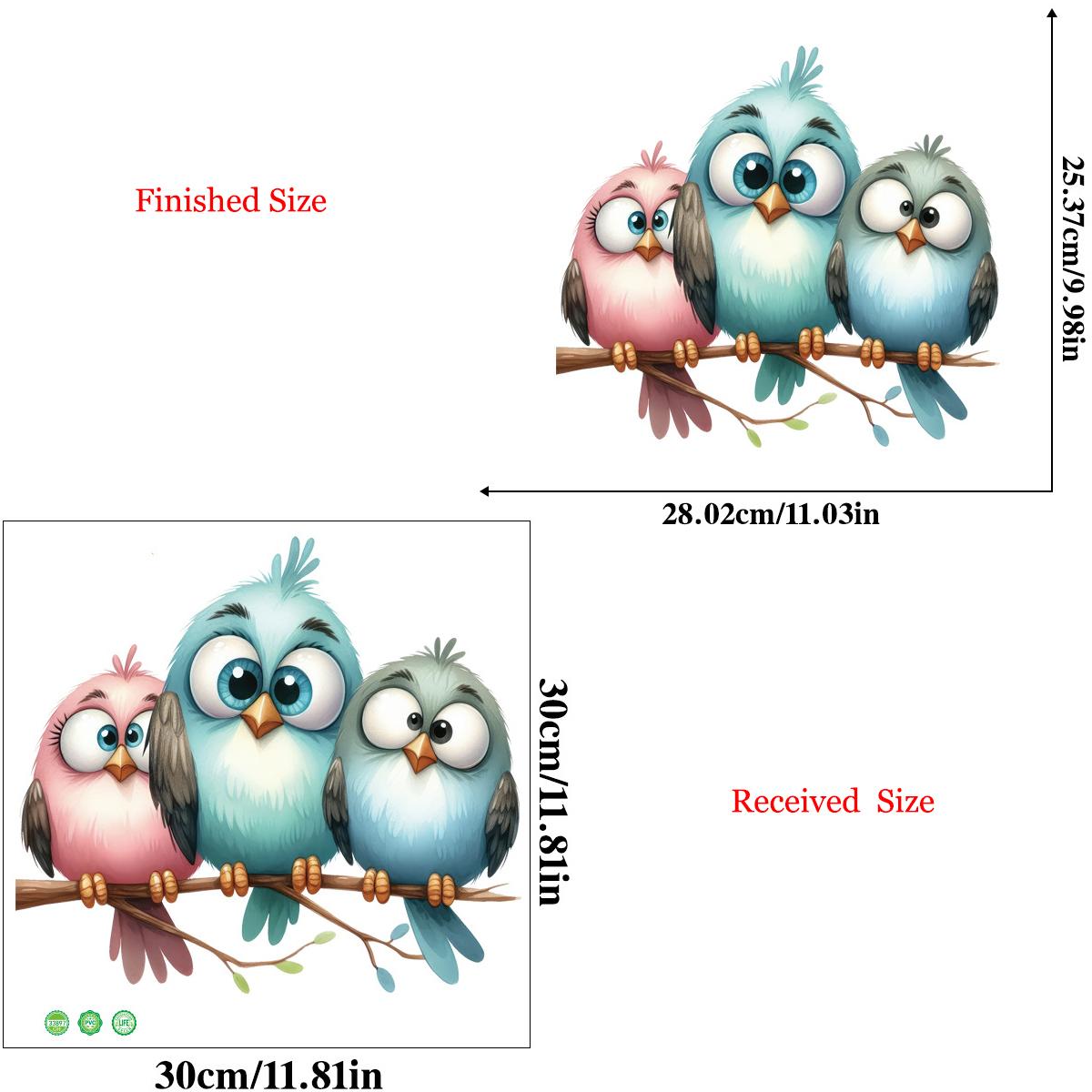 

Креативные милые наклейки на стену с птицами и ветвями деревьев для детской спальни, настенные фоновые наклейки для украшения стола as pic