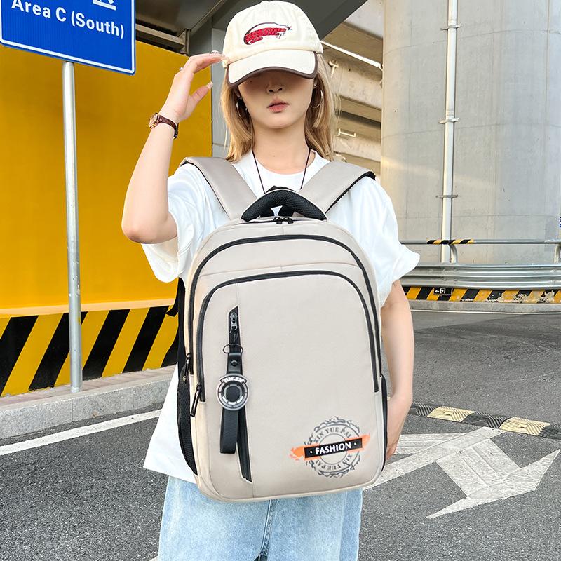 Business simple leisure computer bag large capacity three-layer storage student school bag outdoor sports travel backpack for men