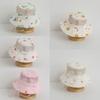 Stylish Ponytail Bucket Hat Breathable Children Fisherman Hat Lovely Shape Hat for Beach Camping