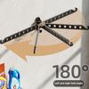 Metal Laundry Drying Rack Wall Mounted Clothes Drying Rack Foldable Clothes Hanger for Laundry Room Organization and Storage