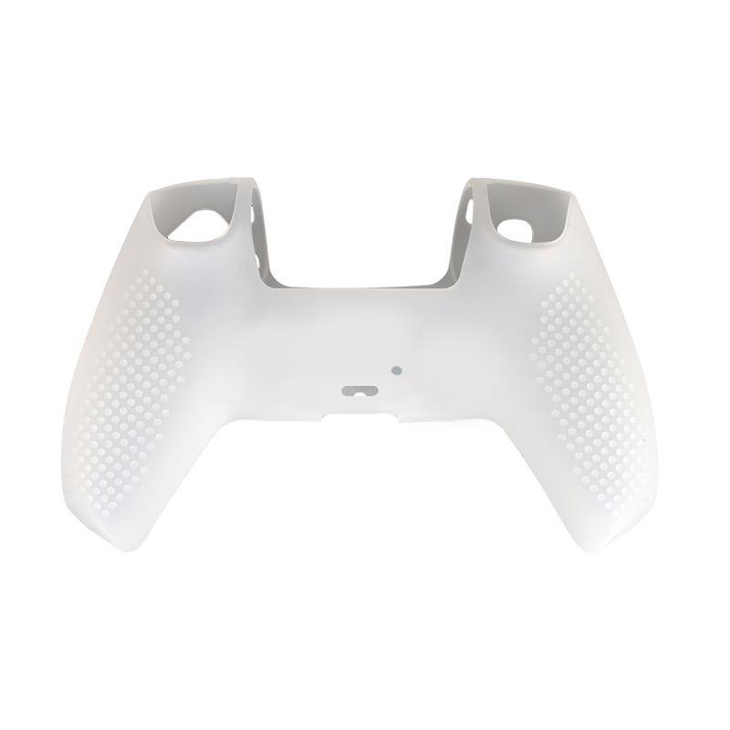 1 Stück Rutschfeste Silikonhülle Skin für PS5 Controller Weiche Hülle Mit Anti-Rutsch-Punkten Daumenstick für Dualsense